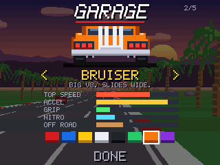 Picking a car in the garage